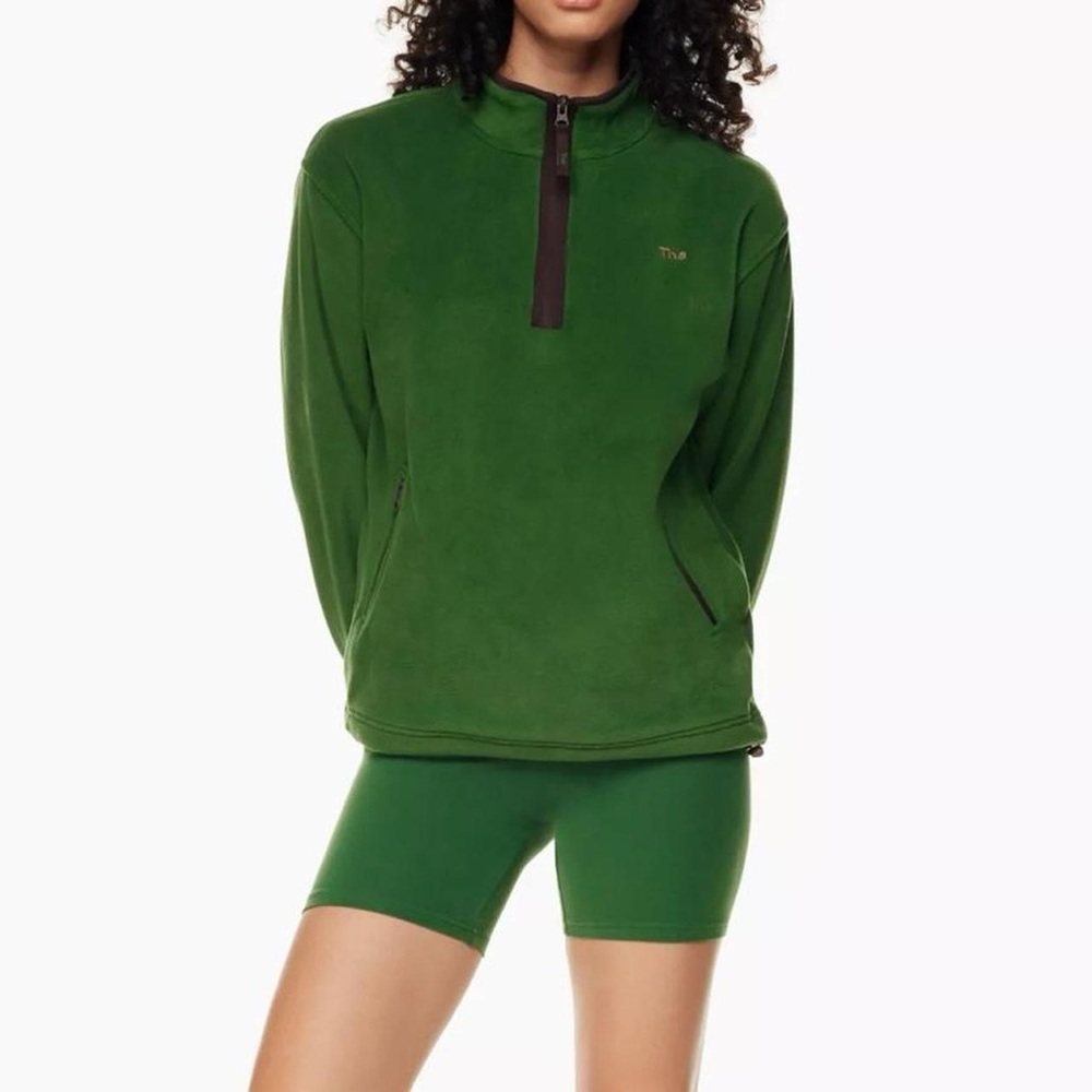 Aritzia Tna Sno Polar 1/4 Zip Hip Sweater